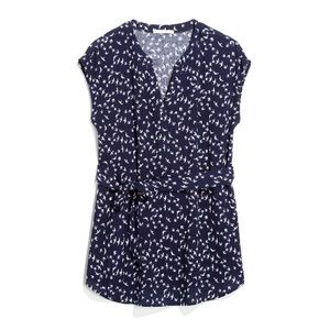 Le Lis Praji Maternity Tie Front Blouse, Small